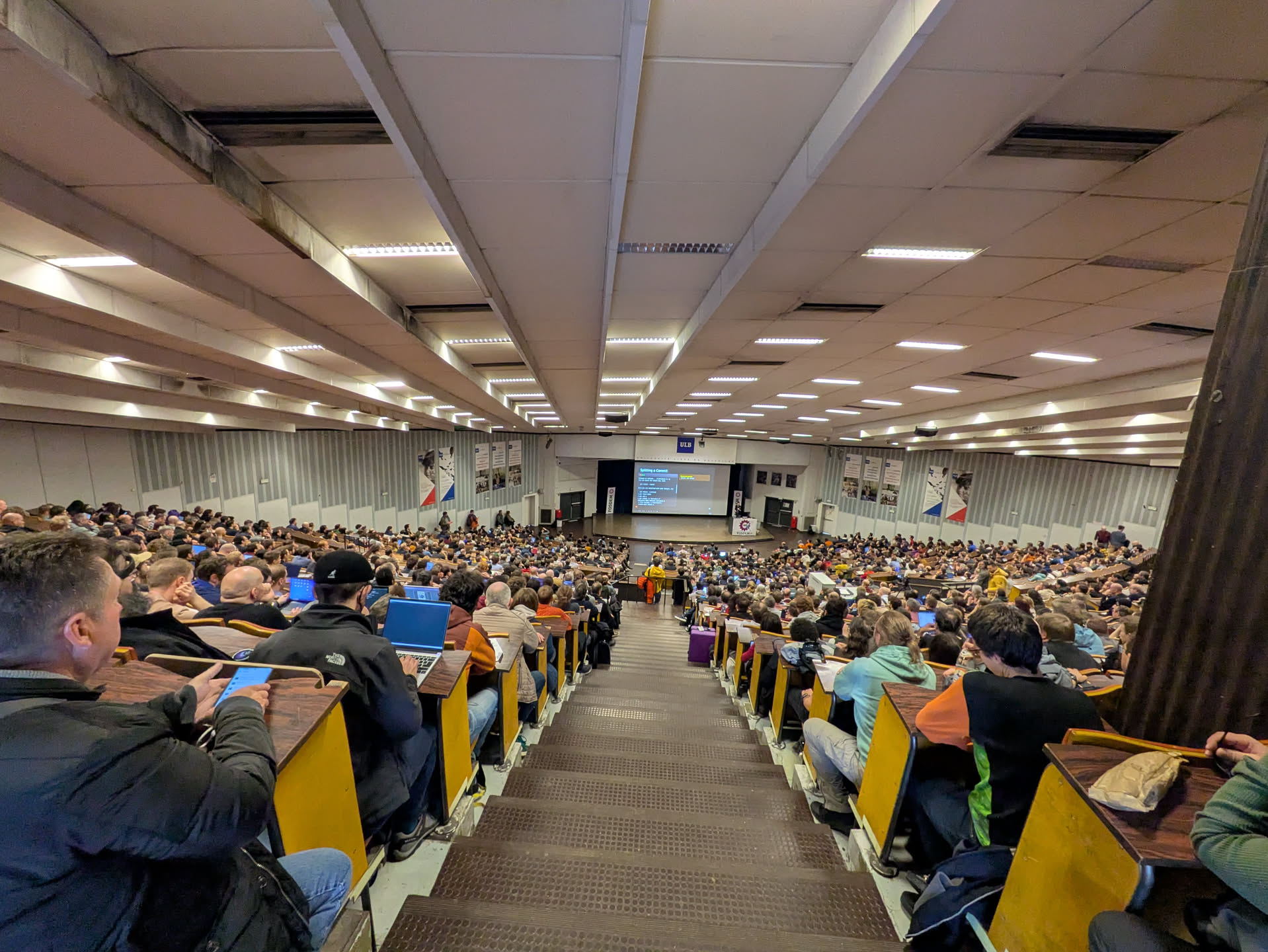 Jensen room full of people